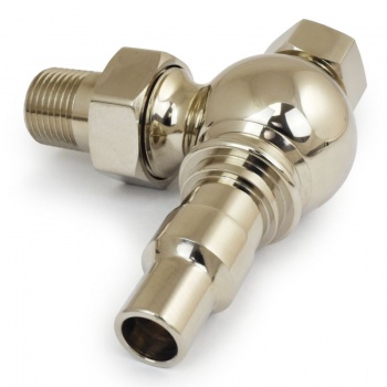 Amberley TRV Cast Iron Radiator Valve - Polished Nickel